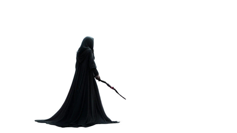 Evil Witch Casting Vinyl Car Decal Sticker – Waterproof & UV-Resistant 8"