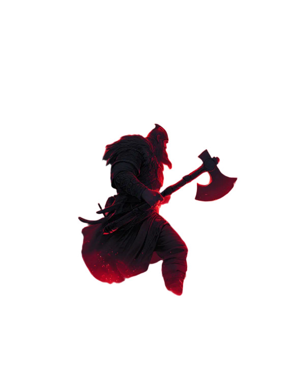 Viking Warrior Axe Vinyl Car Decal Sticker – Waterproof & UV-Resistant 8"