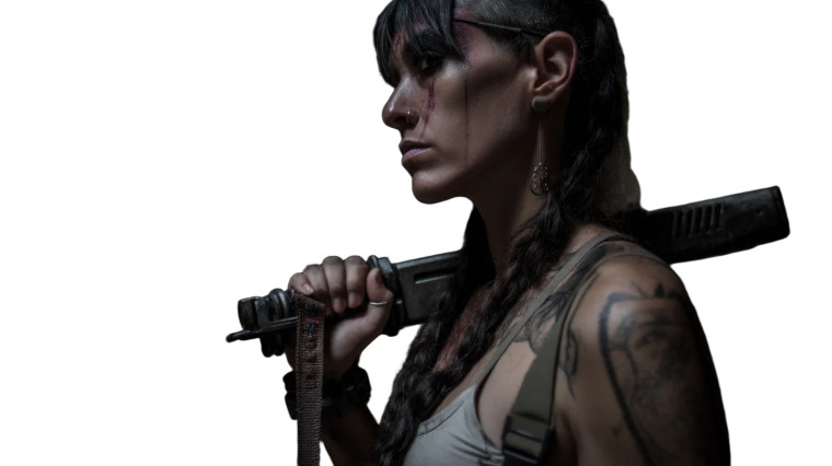 Warrior Woman V6 Vinyl Car Decal Sticker – Waterproof & UV-Resistant 8"