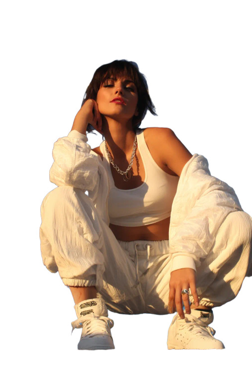 Cool Casual Girl Vinyl Car Decal Sticker – Waterproof & UV-Resistant 8"