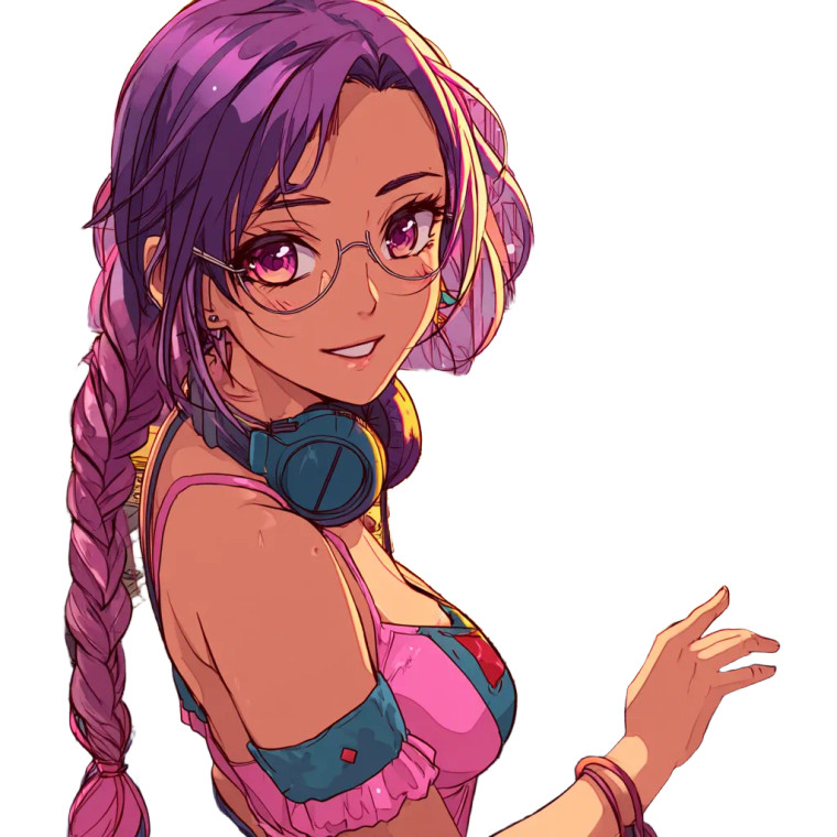 Anime Dj Girl Vinyl Car Decal Sticker – Waterproof & UV-Resistant 8" Anime Dj Girl Vinyl Car Decal Sticker – Waterproof & UV-Resistant 8"