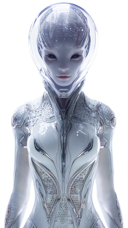 Extraterrestrial Female V2 Vinyl Car Decal Sticker – Waterproof & UV-Resistant 8"