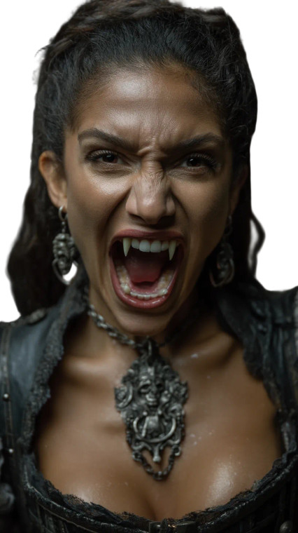 Sophisticated Vampire Portrait Vinyl Car Decal Sticker – Waterproof & UV-Resistant 8"