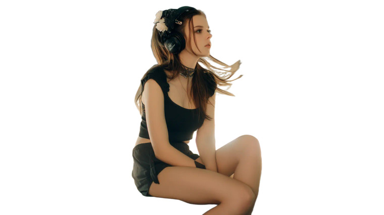 Lonely Rooftop Woman Vinyl Car Decal Sticker – Waterproof & UV-Resistant 8"