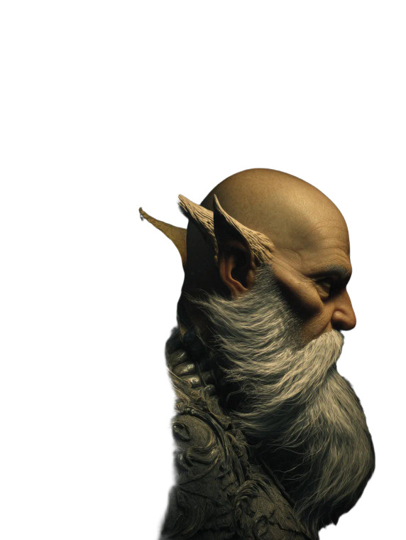 Fantasy Elderly Demon Vinyl Car Decal Sticker – Waterproof & UV-Resistant 8"