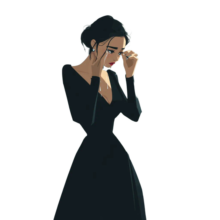 Crying Woman Makeup Vinyl Car Decal Sticker – Waterproof & UV-Resistant 8" Crying Woman Makeup Vinyl Car Decal Sticker – Waterproof & UV-Resistant 8"