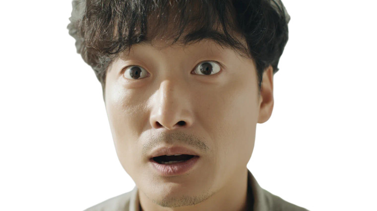 Surprised Korean Man Vinyl Car Decal Sticker – Waterproof & UV-Resistant 8"