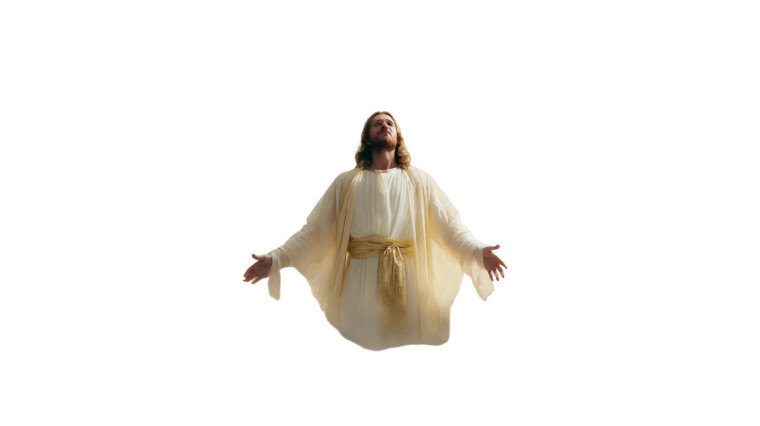 Serene Jesus Christ V3 Vinyl Car Decal Sticker – Waterproof & UV-Resistant 8"