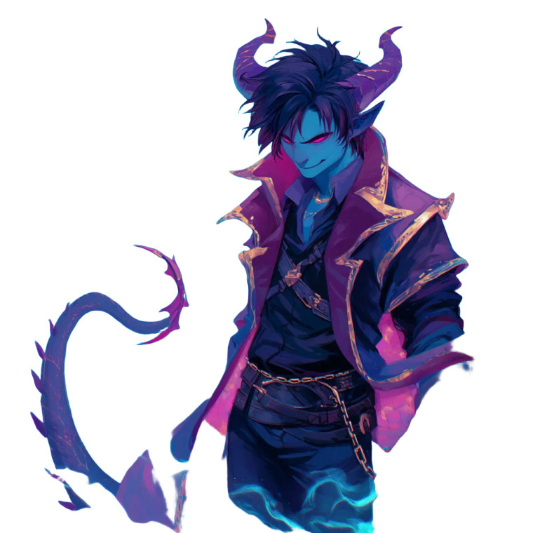 Charismatic Demon V2 Vinyl Car Decal Sticker – Waterproof & UV-Resistant 8"