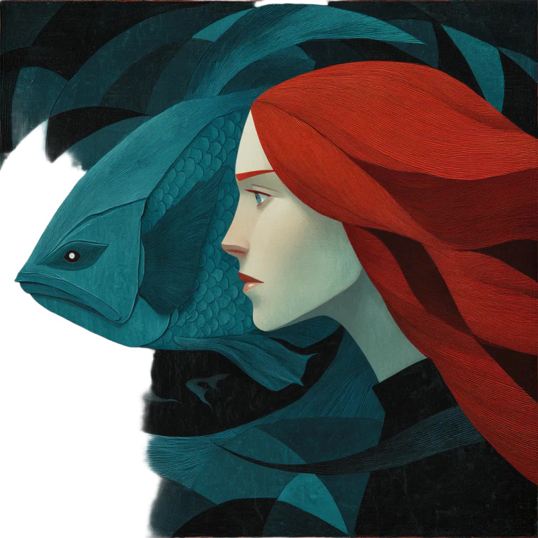 Demonic Mermaid V2 Vinyl Car Decal Sticker – Waterproof & UV-Resistant 8"