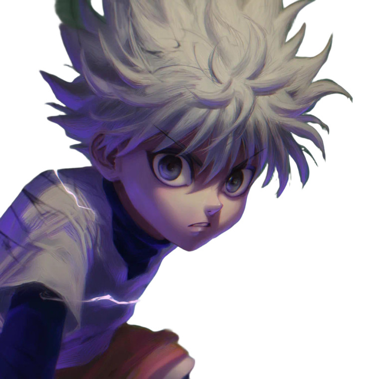 Killua Vinyl Car Decal Sticker – Waterproof & UV-Resistant 8"