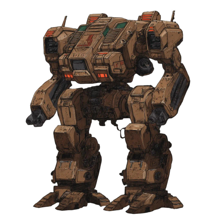 Battletech Battlemech V2 Vinyl Car Decal Sticker – Waterproof & UV-Resistant 8"