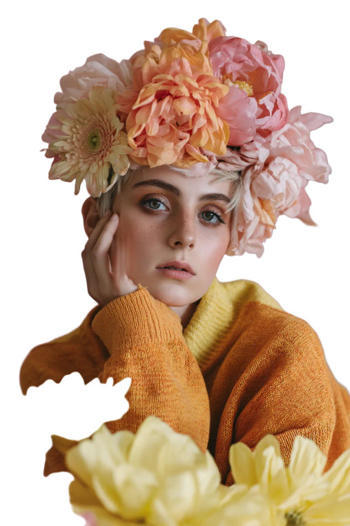 Minimalist Fashion Portrait Vinyl Car Decal Sticker – Waterproof & UV-Resistant 8"