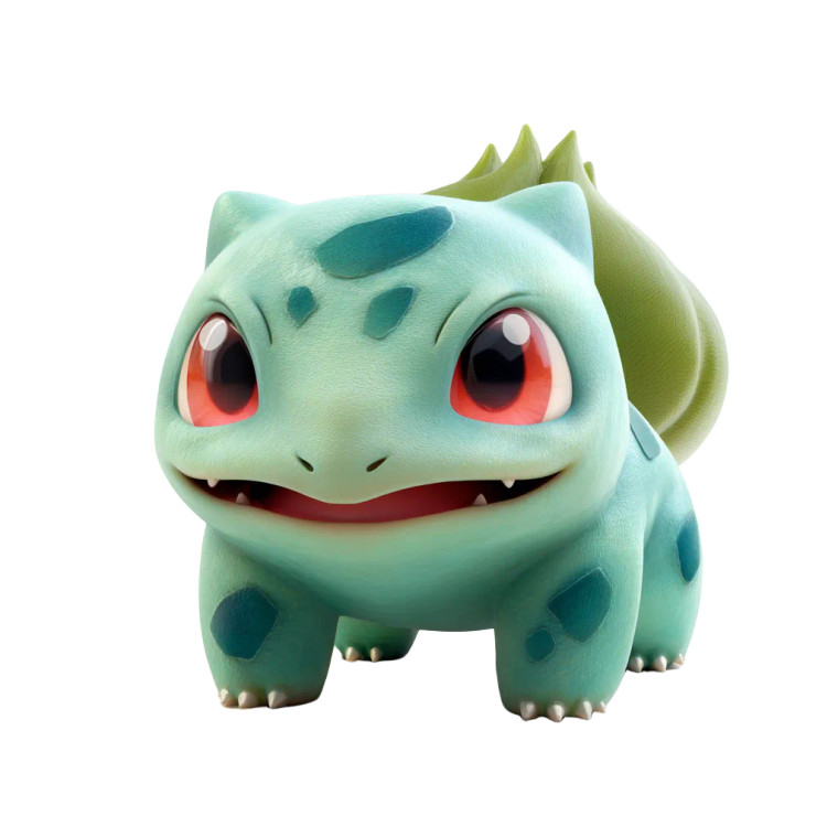 3D Bulbasaur Vinyl Car Decal Sticker – Waterproof & UV-Resistant 8"