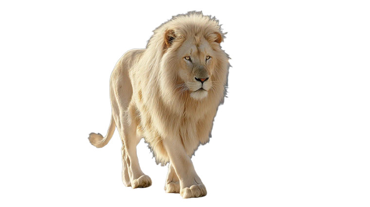 Majestic Divine Lion Vinyl Car Decal Sticker – Waterproof & UV-Resistant 8"