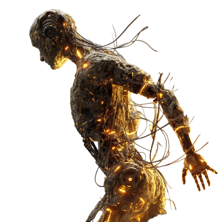 Cybernetic Sentinel Vinyl Car Decal Sticker – Waterproof & UV-Resistant 8"