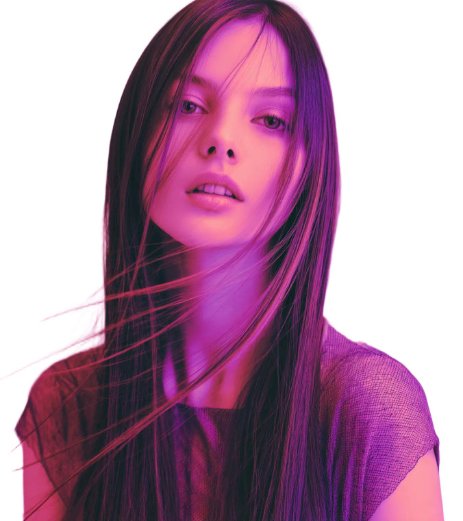 Colorful Hair Portrait Vinyl Car Decal Sticker – Waterproof & UV-Resistant 8"