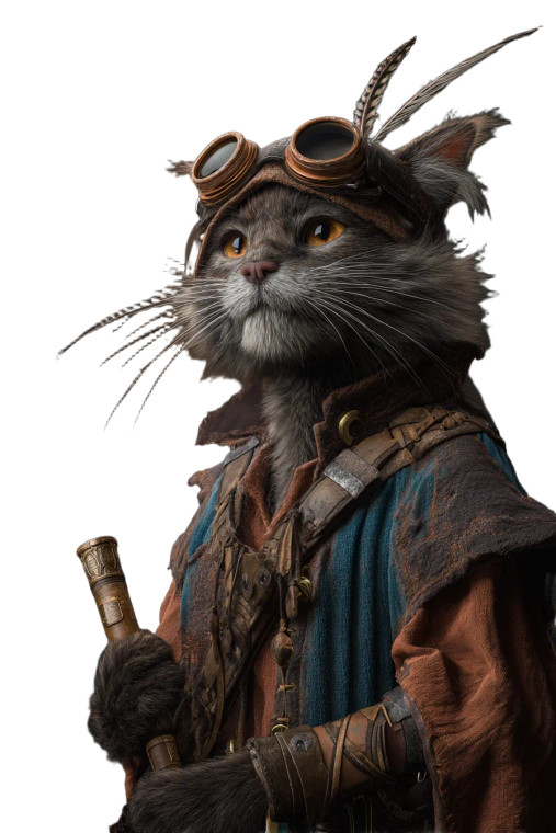 Pirate Wizard Cat Vinyl Car Decal Sticker – Waterproof & UV-Resistant 8"