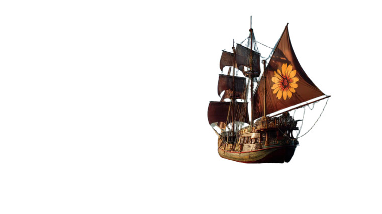 Fantasy Pirate Ship Vinyl Car Decal Sticker – Waterproof & UV-Resistant 8"