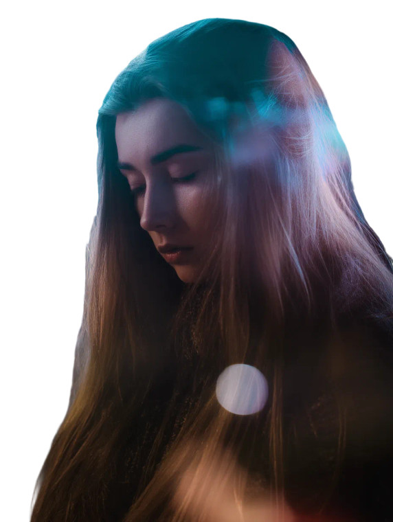 Ethereal Night Portrait Vinyl Car Decal Sticker – Waterproof & UV-Resistant 8"