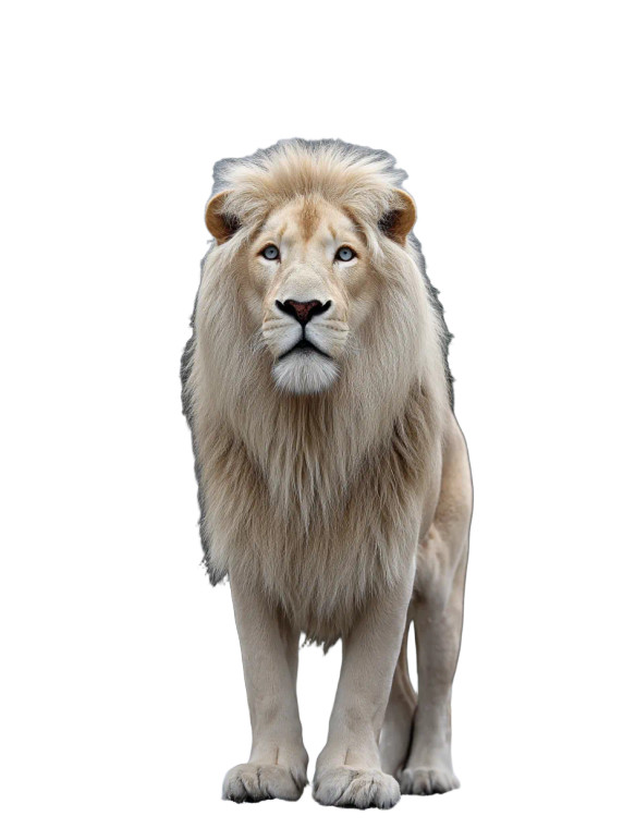 White Lion Stare Vinyl Car Decal Sticker – Waterproof & UV-Resistant 8"