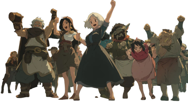 Villagers Celebrate Vinyl Car Decal Sticker – Waterproof & UV-Resistant 