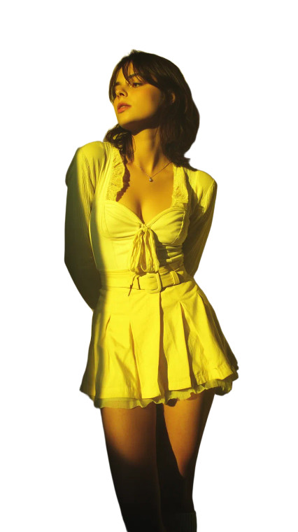 Stylish Girl Portrait Vinyl Car Decal Sticker – Waterproof & UV-Resistant 8"