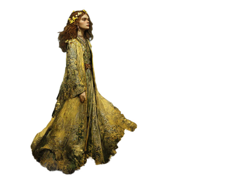 Gaia Earth Goddess Vinyl Car Decal Sticker – Waterproof & UV-Resistant 8"