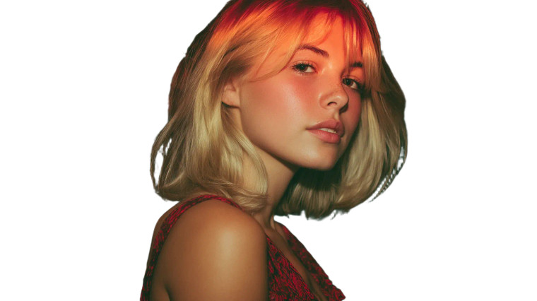 Young Woman V6 Vinyl Car Decal Sticker – Waterproof & UV-Resistant 8"