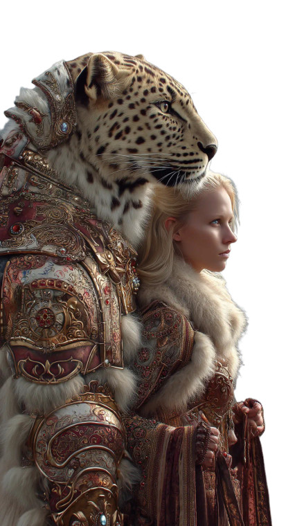 Majestic Armored Leopard Vinyl Car Decal Sticker – Waterproof & UV-Resistant 8"