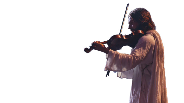 Violin Performer Vinyl Car Decal Sticker – Waterproof & UV-Resistant 8"