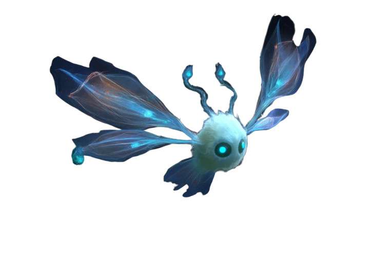 Magical Bioluminescent Creature Vinyl Car Decal Sticker – Waterproof & UV-Resistant 8"