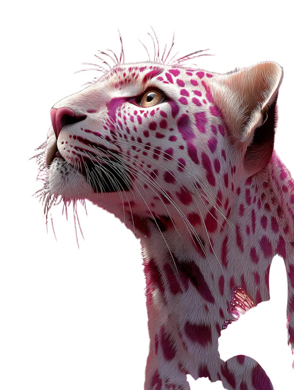 Pink Leopard Flower Vinyl Car Decal Sticker – Waterproof & UV-Resistant 8"