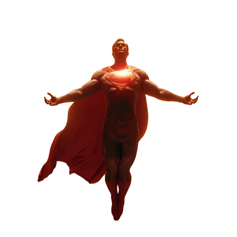 Superman Solar Glow Vinyl Car Decal Sticker – Waterproof & UV-Resistant 8"