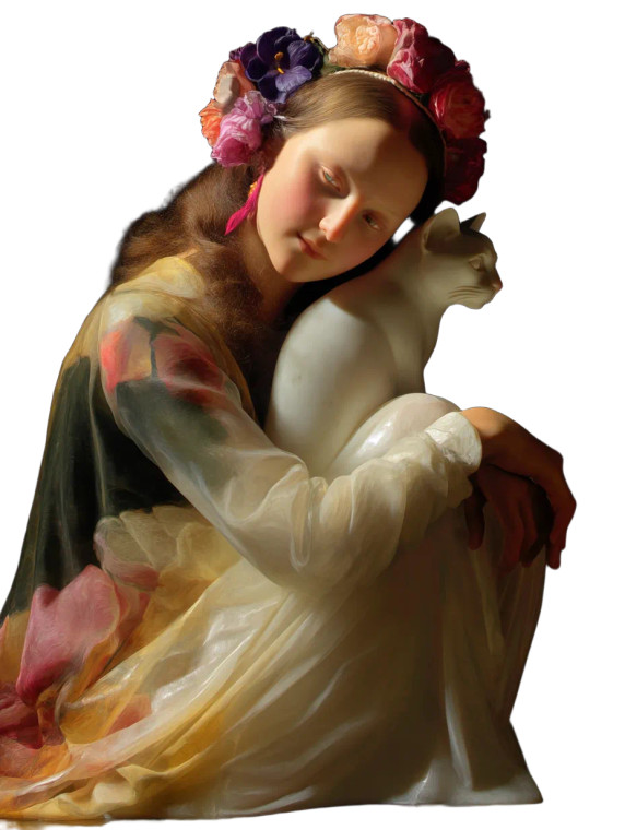 Marble Sculpture Woman Vinyl Car Decal Sticker – Waterproof & UV-Resistant 8"