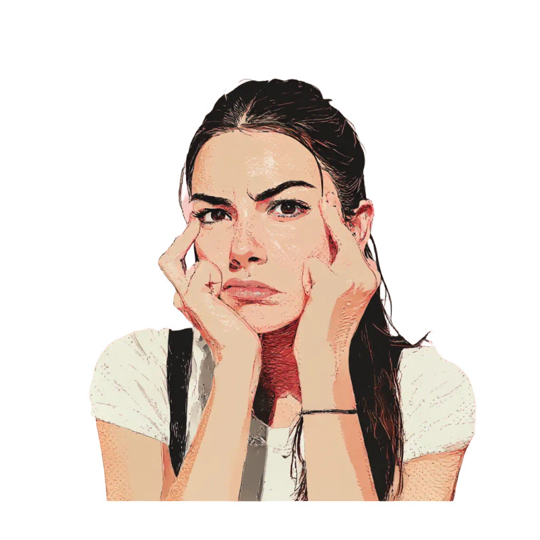 Confused Gesture Vinyl Car Decal Sticker – Waterproof & UV-Resistant 8"