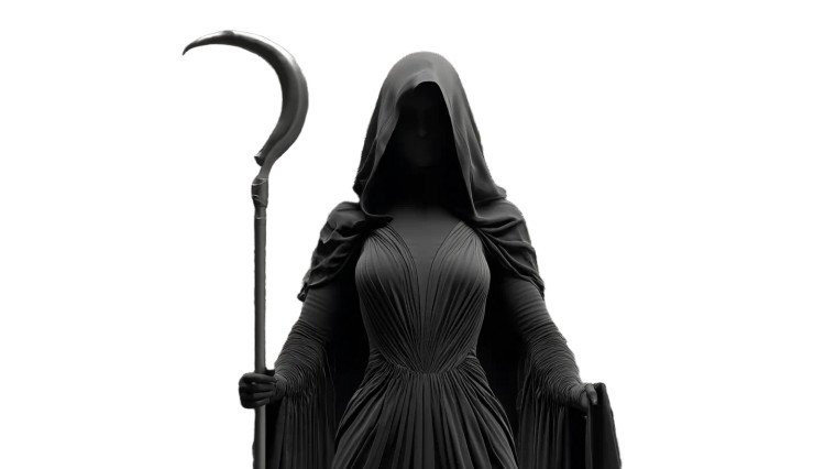 Goddess Of Death Vinyl Car Decal Sticker – Waterproof & UV-Resistant 8"