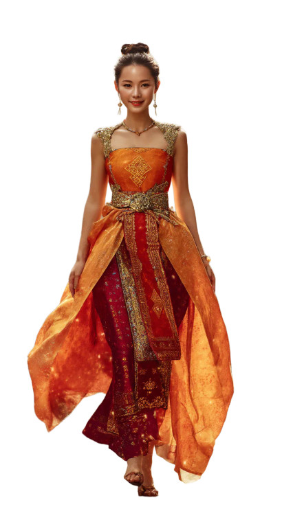 Vietnamese Royal Beauty Vinyl Car Decal Sticker – Waterproof & UV-Resistant 8"