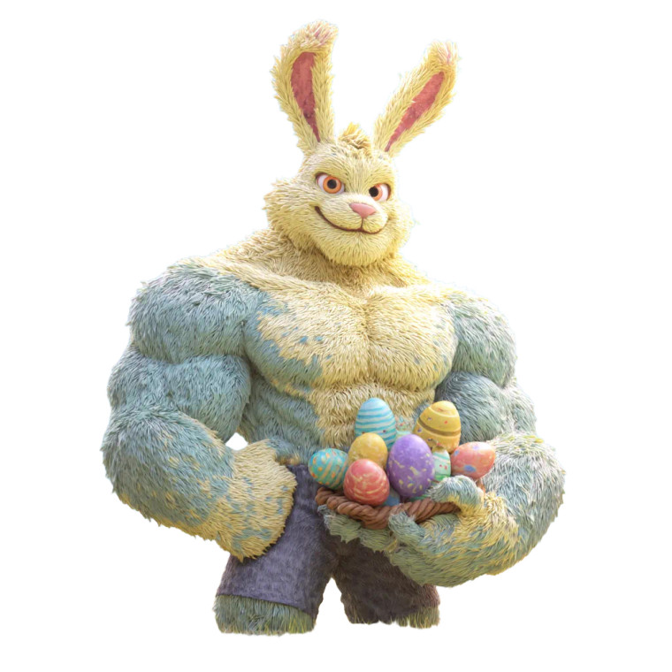 Easter Bunny V5 Vinyl Car Decal Sticker – Waterproof & UV-Resistant 8"