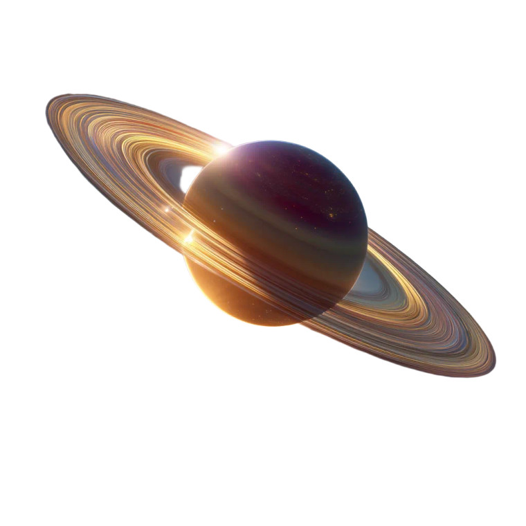Colourful Saturn Rings Vinyl Car Decal Sticker – Waterproof & UV-Resistant 8"