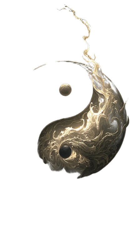 Yin-Yang Energy Vinyl Car Decal Sticker – Waterproof & UV-Resistant 8"