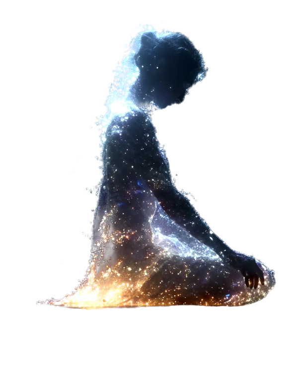 Cosmic Spiritual Figure Vinyl Car Decal Sticker – Waterproof & UV-Resistant 8"