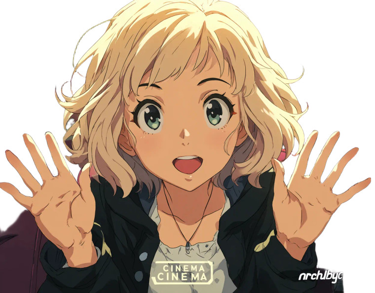 Anime Character Cheering Vinyl Car Decal Sticker – Waterproof & UV-Resistant 8"