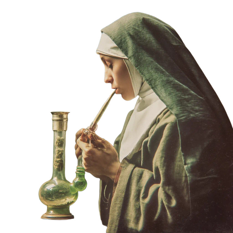 Smoking Nun V10 Vinyl Car Decal Sticker – Waterproof & UV-Resistant 8"