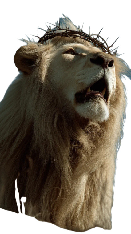 Crowned Roaring Lion Vinyl Car Decal Sticker – Waterproof & UV-Resistant 8"
