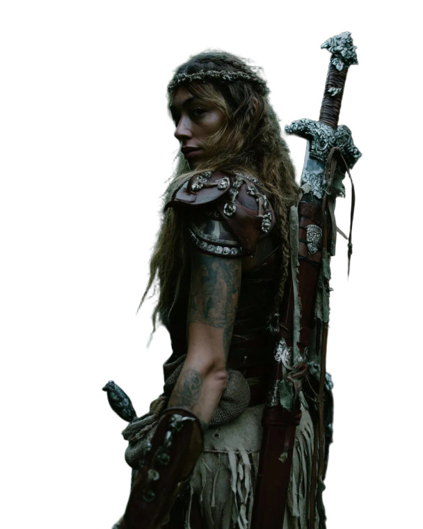 Warrior Woman V7 Vinyl Car Decal Sticker – Waterproof & UV-Resistant 8"