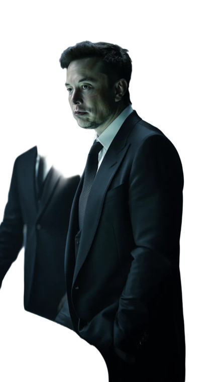 Futuristic Tech Leaders Vinyl Car Decal Sticker – Waterproof & UV-Resistant 8"