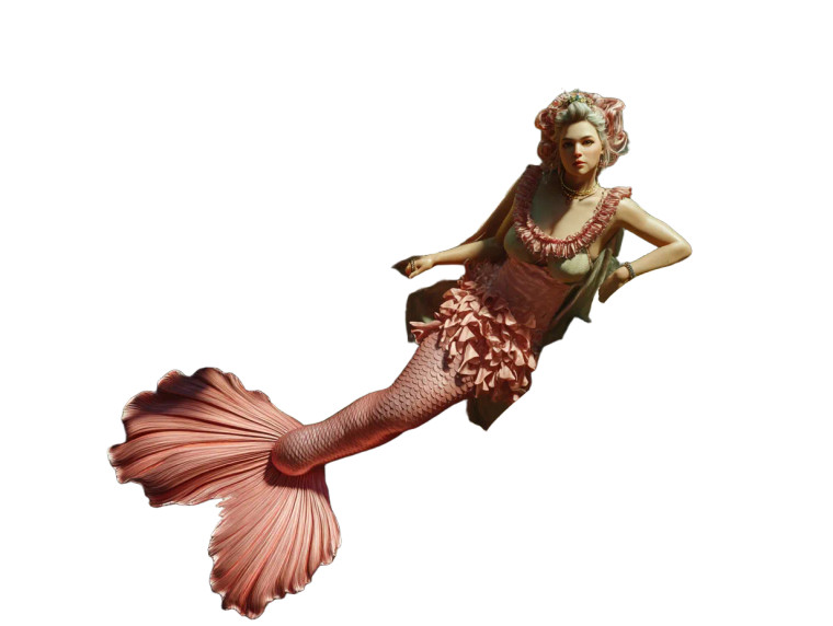 Mermaid By Café Vinyl Car Decal Sticker – Waterproof & UV-Resistant 8"