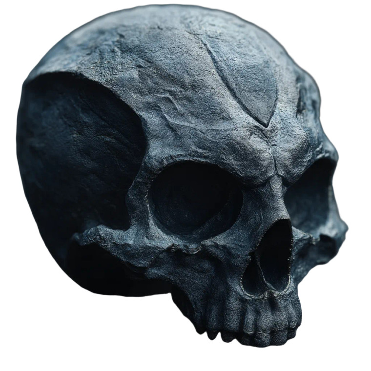 Ghost Skull Vinyl Car Decal Sticker – Waterproof & UV-Resistant 8"