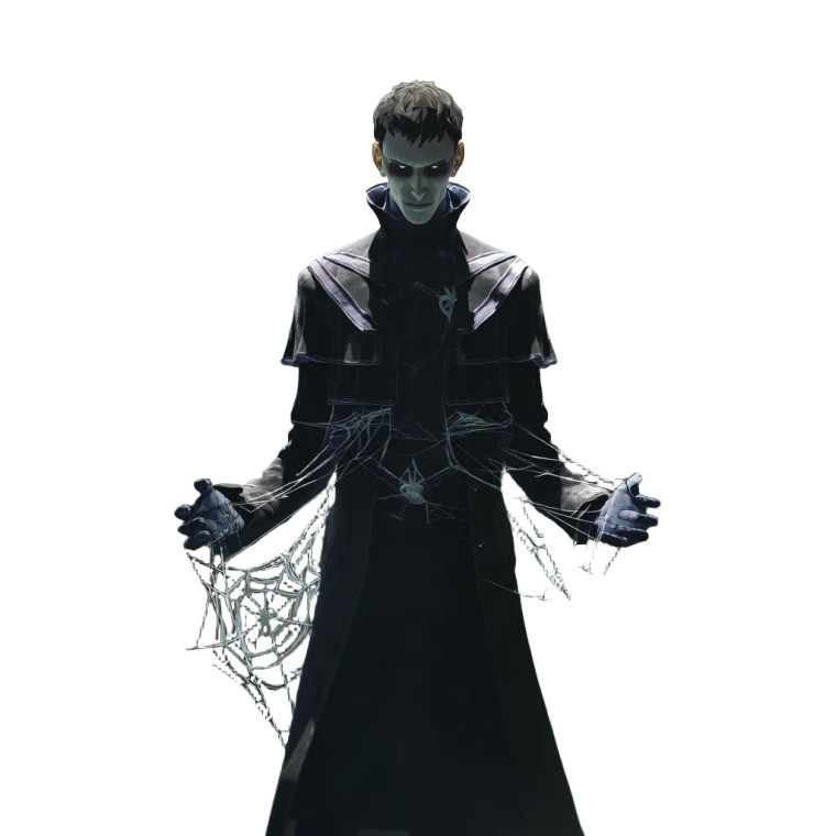 Gothic Cultist Portrait Vinyl Car Decal Sticker – Waterproof & UV-Resistant 8"